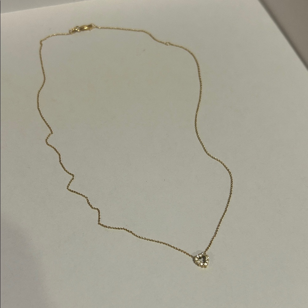 Roberto Coin Gold Heart Pendant Necklace with Gem Accent